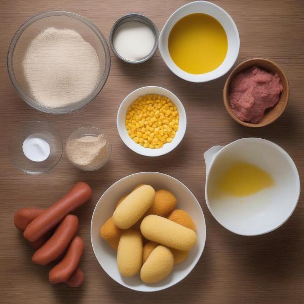 Homemade Corn Dog Nuggets Ingredients