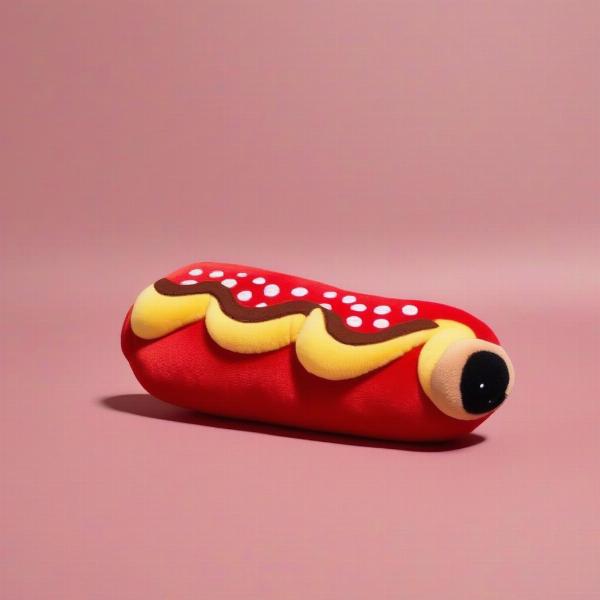 Plush Squeaky Hot Dog Dog Toy