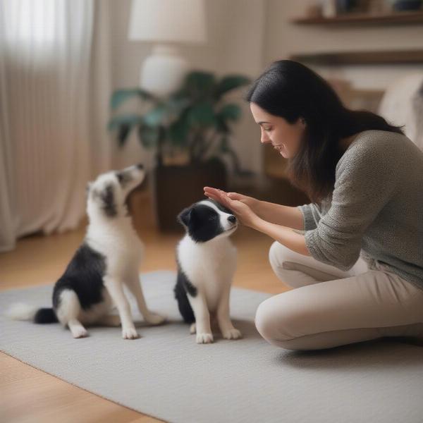 Training a dog at home