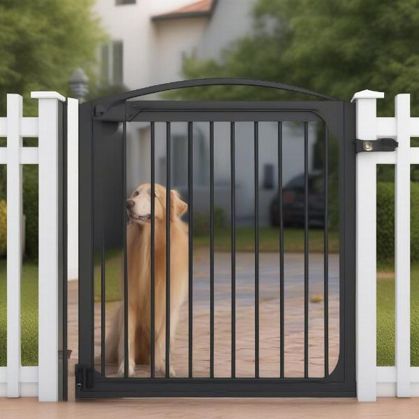 Installing a Dog Gate Outside Safely