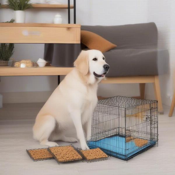 Introducing a Dog to a Crate Cover