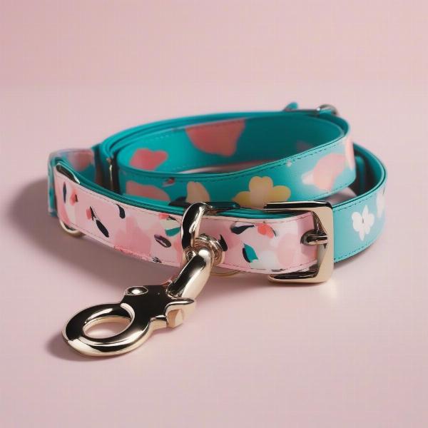 A matching Kate Spade dog collar and leash set.