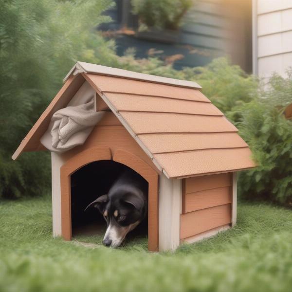 Checking for Pests in Dog House