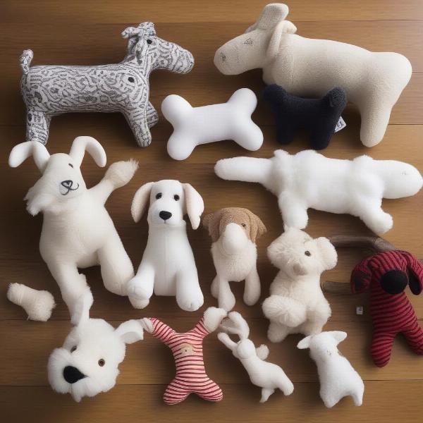 Various Lambchop Dog Toys