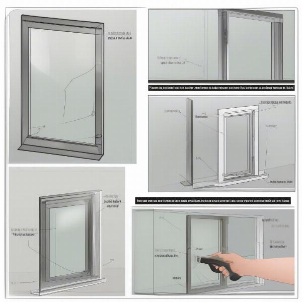 Installing a dog door in a glass door