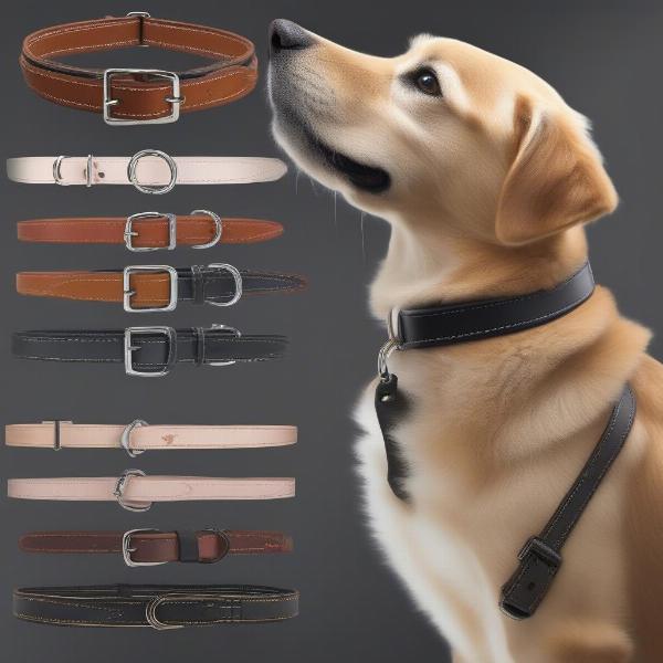 Different Types of Leather Dog Collars