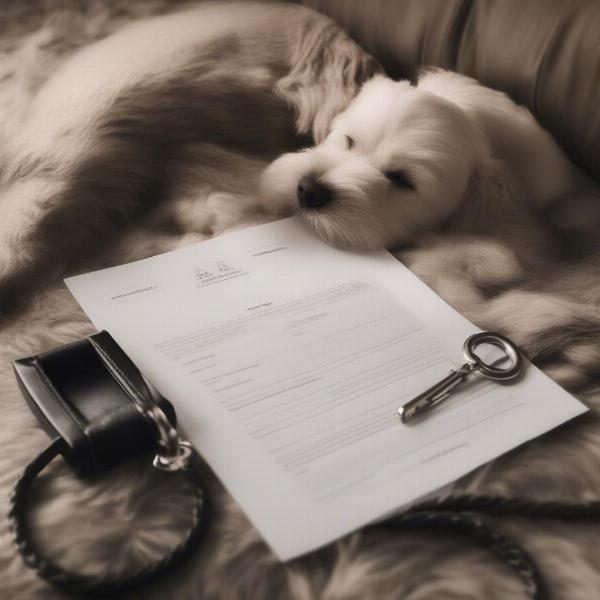 Legal documents for dog care after owner's passing