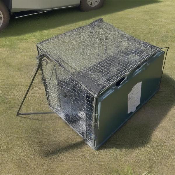 Example of a live dog trap