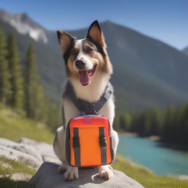 Dog Hiking with Lunchbox