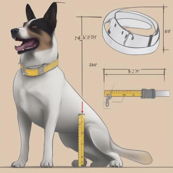 Measuring a Dog Collar for Slide-On Tags