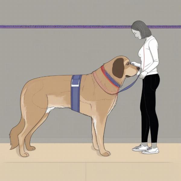 Measuring a Dog for Apparel