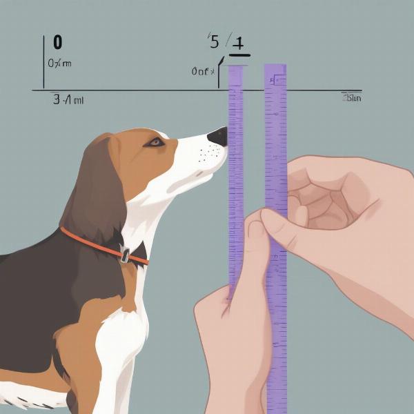 Measuring a Dog for a Baskerville Muzzle