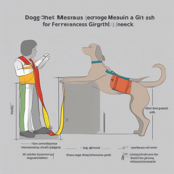 Measuring a Dog for a Harness