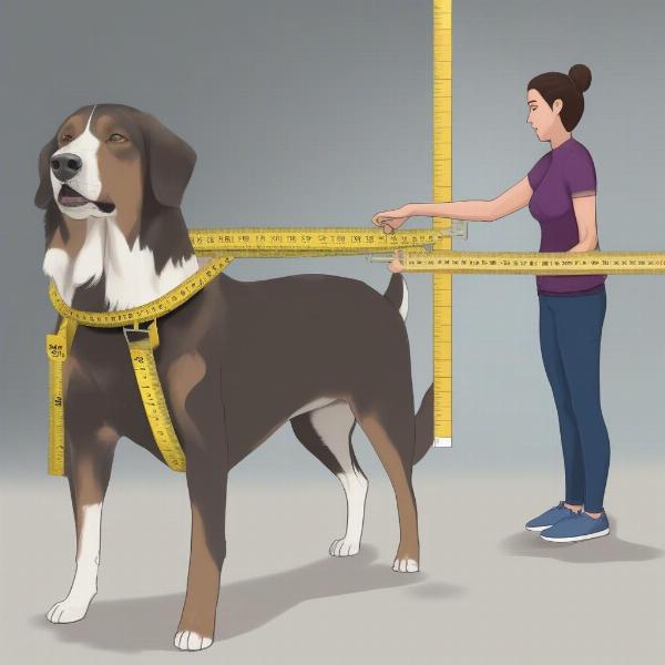 Measuring a Dog for a Harness