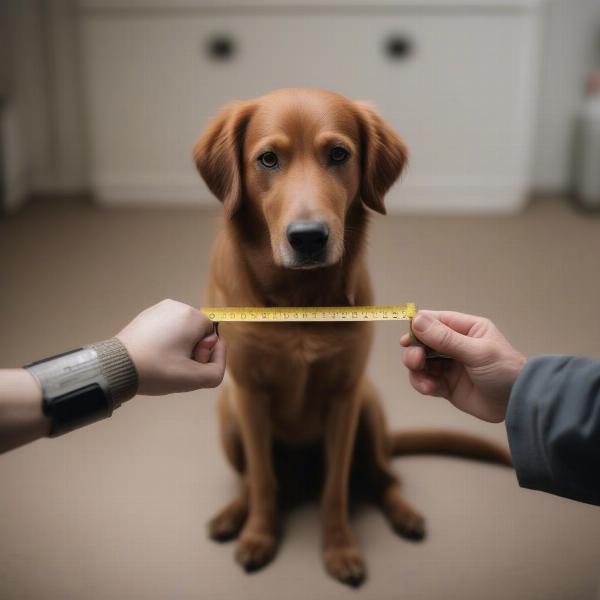 Measuring a Dog's Neck for Collar Size