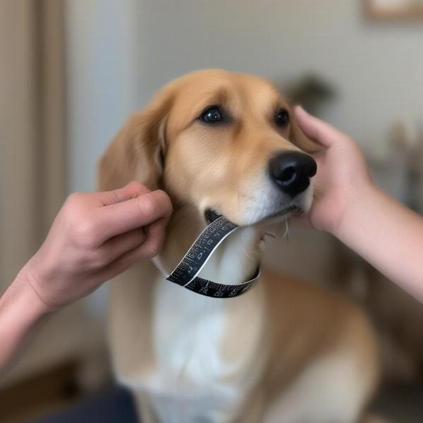 Measuring Dog's Neck for Fairfax & Favour Collar