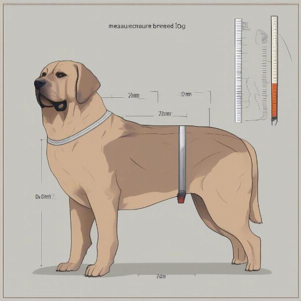 Measuring a Giant Breed Dog for Apparel