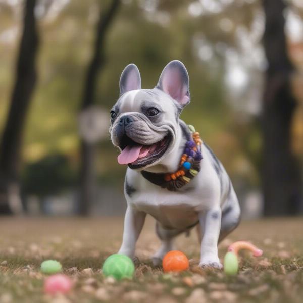 Merle Frenchie Playing