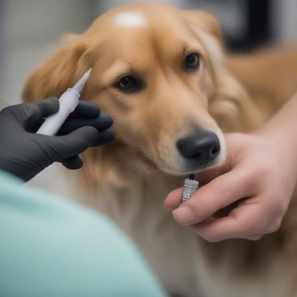 Microchip Injection for Dog Identification