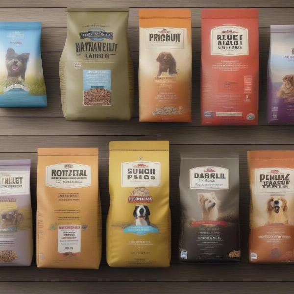 Misleading dog food labels with vague claims