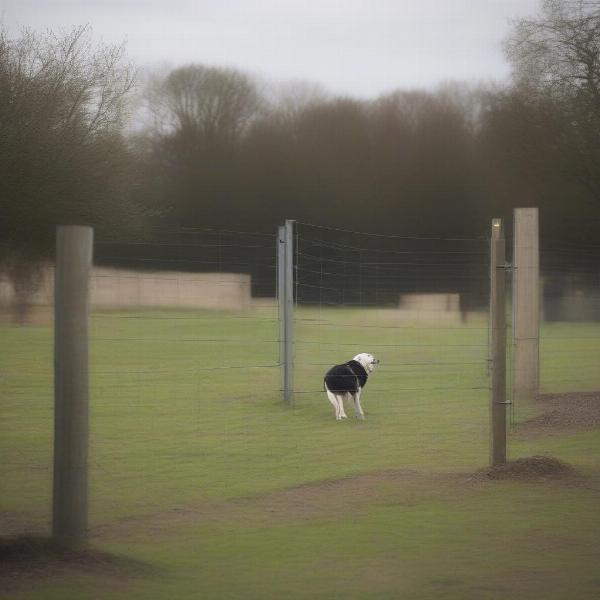 Secure Fenced Area at Moulton Dog Walking Field