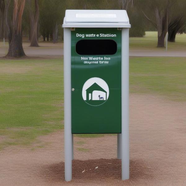 North Adelaide Dog Park Dog Waste Station