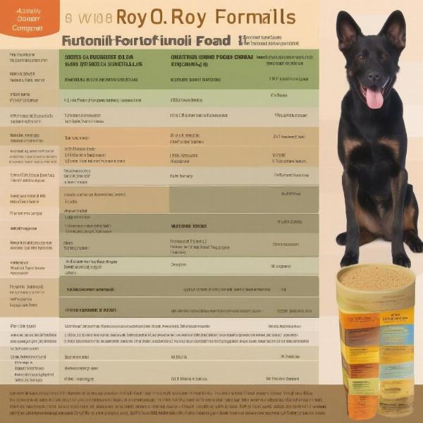 Ol Roy Wet Dog Food Nutritional Chart