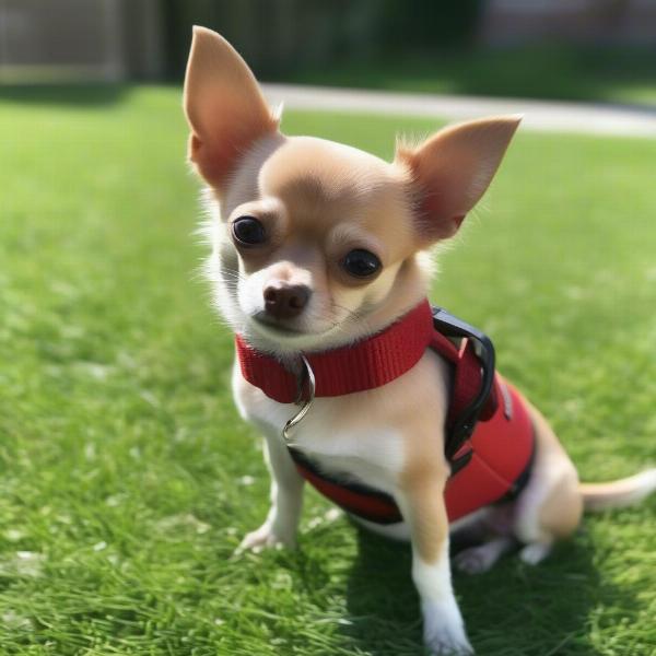 Padded Leather Collar for Small Dogs