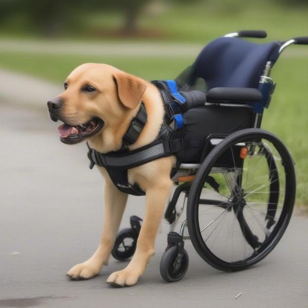 Dog with Paraparesis Using a Mobility Aid