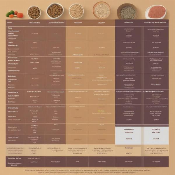 PawTree Dog Food Comparison Chart