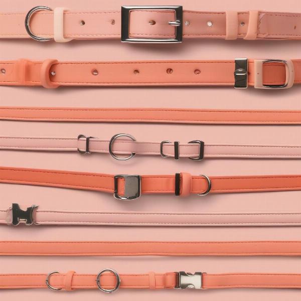 Peach Dog Collars in Various Shades