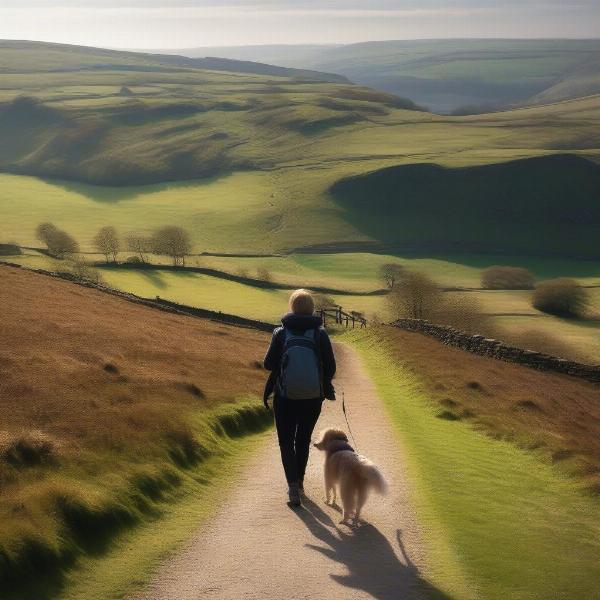 Scenic dog-walking trails in the Peak District