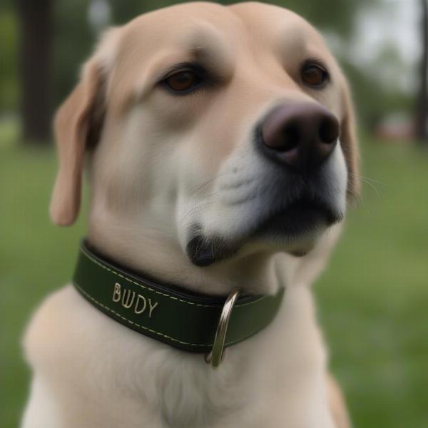 Engraved Dog Collar with Name and Phone Number