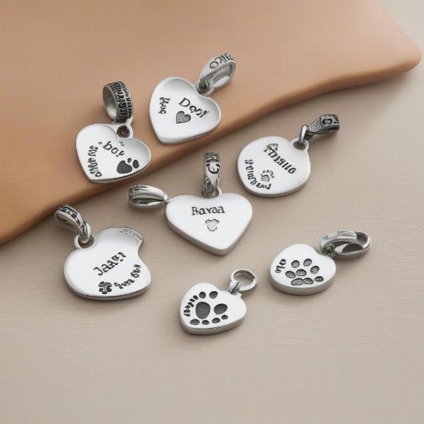 Personalized dog charms