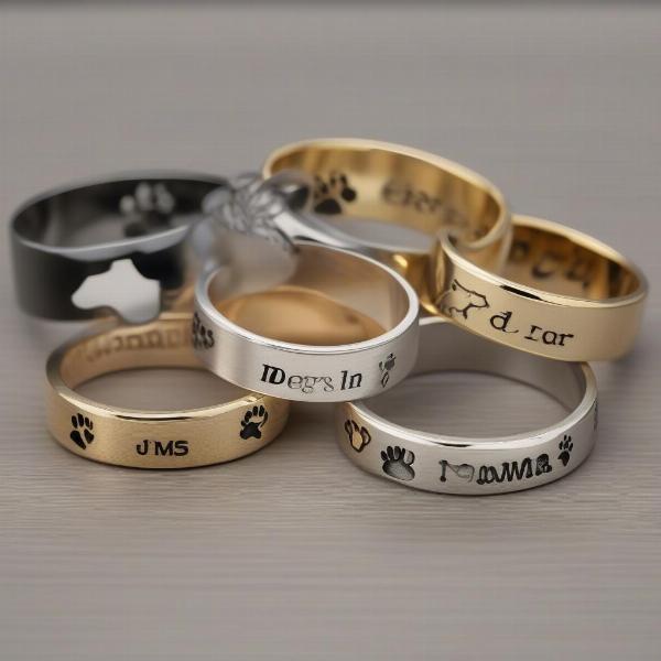 Personalized Dog Rings