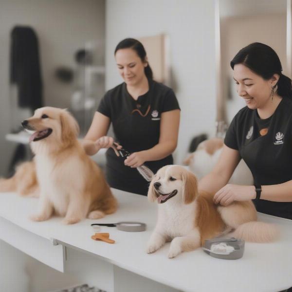 Pet owner dog grooming workshop in Toronto