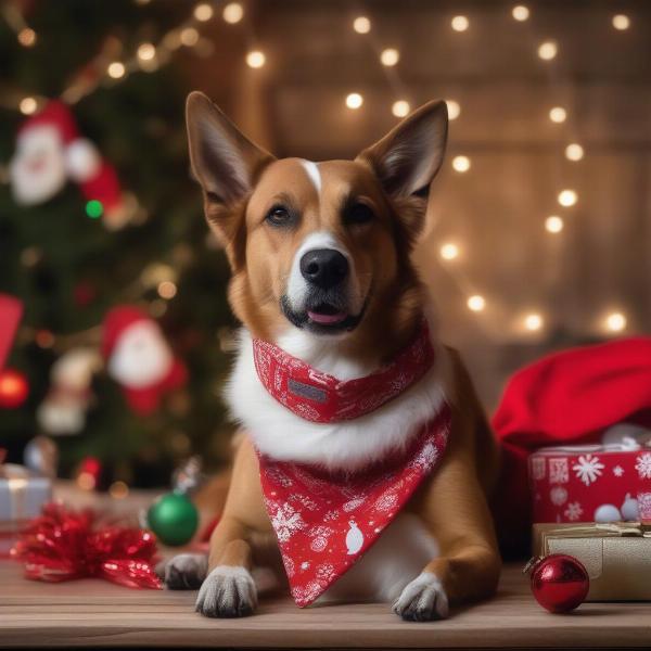 Dog Christmas accessories