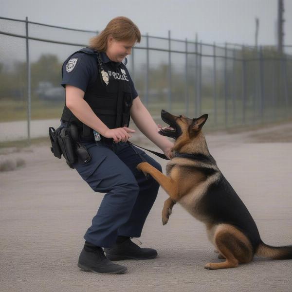 Police Dog Basic Obedience Training