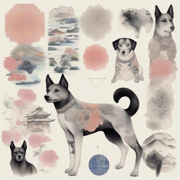 Popular Japanese Dog Tattoo Designs