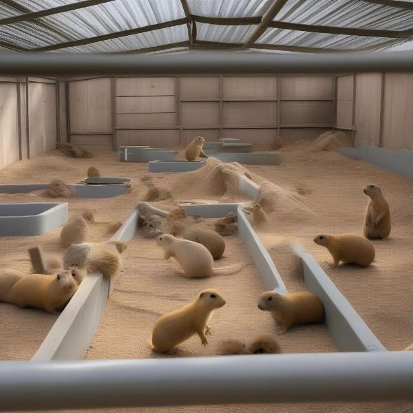 Spacious Prairie Dog Enclosure