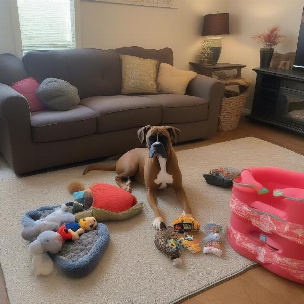 Preparing Home for Rescued Boxer