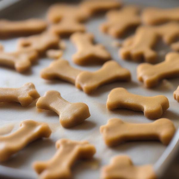 Baking pumpkin banana dog treats