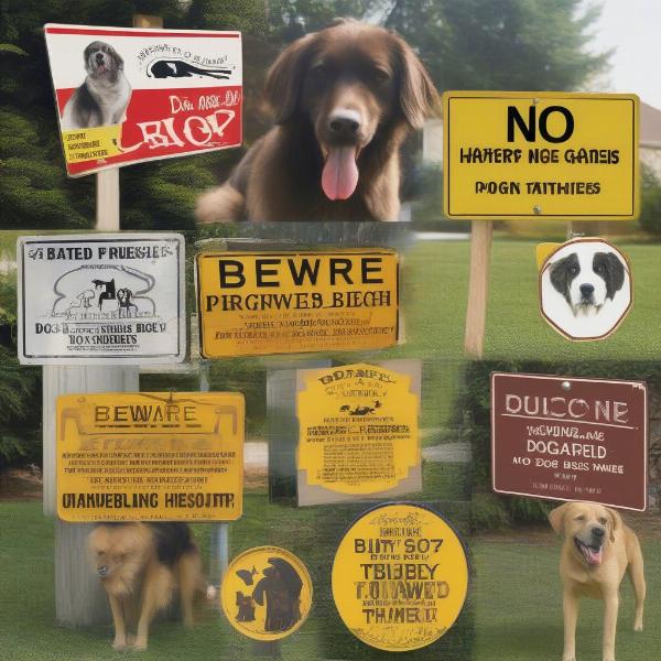 Examples of Que Dog Signs