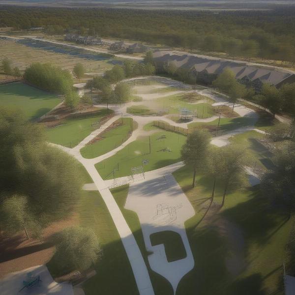 Overview of Riverstone Dog Park