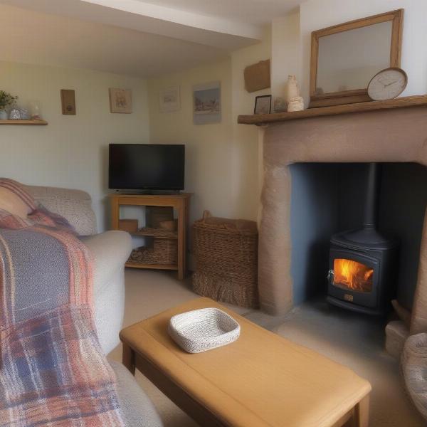 Cosy interior of a dog-friendly cottage in Robin Hoods Bay