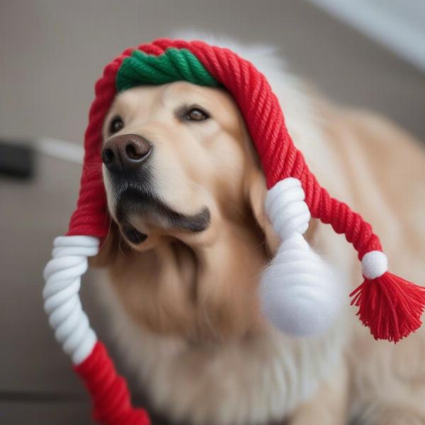 Rope Santa Claus Dog Toy