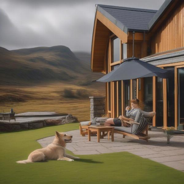 Dog-friendly lodge nestled in the Scottish Highlands