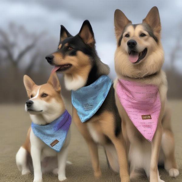 Scrunchie Dog Bandana Size Guide