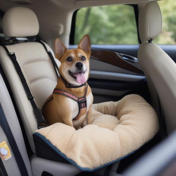 Securing the Center Console Dog Bed