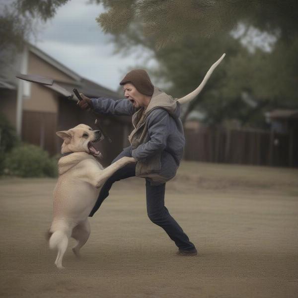 Self-Defense Situation Involving a Dog